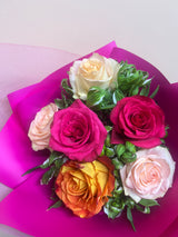 Sweetheart Six - half dozen mixed roses