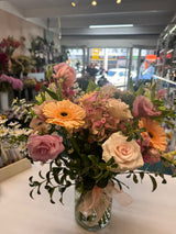 Mother's Day Vase in Blush & Pinks
