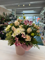 Pink and Blush Hat box (Florist Choice)
