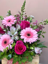 Pink and Blush Hat box (Florist Choice)