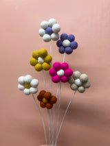 Felt Stems - Bees, Hearts & Daisies